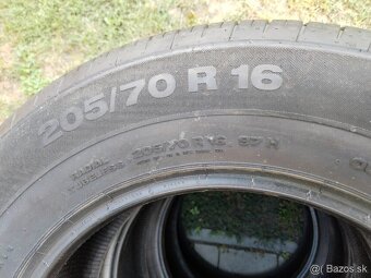 Predám letné pneumatiky Continental 205/70R16 97H.. - 3