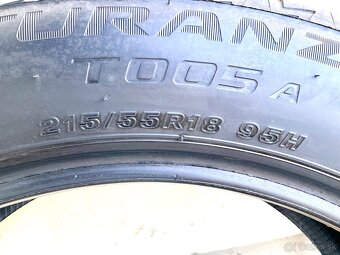 Predám pneu Bridgestone 215/55 R18 - 3