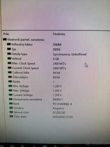 Pamäť RAM DDR4 8gb 2400MHz - 3