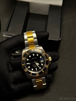 Seiko mod Submariner Two Tone Black - 3