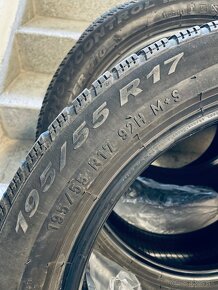 Predám zimné pneu značky Pirelli,rozmer 195/55 R17 - 3