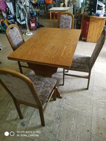 stol a 4 stoličky - 3