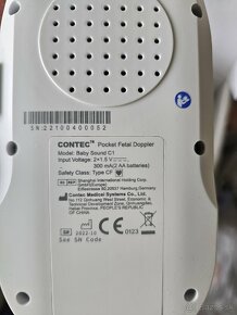 Doppler Contec Baby Sound C1 - monitor srdiečka plodu - 3