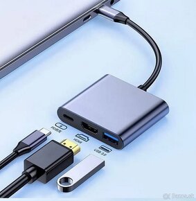 Multiportový adaptér / 4K HDMI / 1 xUSB 3.0 / 1x USB-C - 3