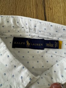 Pánska biela vzorovaná košeľa Ralph Lauren L - 3