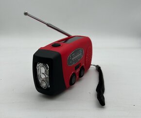 Prenosné solárne rádio/AM/FM/NOAA, 2000 mAh/LED - 3