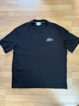 Lacoste oversized tričko - čierne, TH0062 - 3