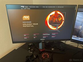 Set 3 monitorov 24" ASUS TUF a AOC - 144 HZ a 75 Hz - IPS - 3