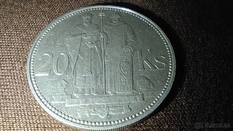 20 Ks striebro 1941 Slovenska republika dvojkriz - 3