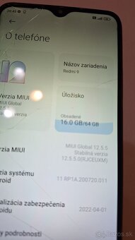 Xiaomi Redmi 9 4/64GB na nahradne diely s krabicou - 3