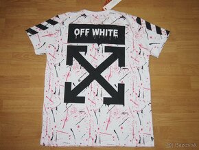 Off White pánske tričko biele - 3