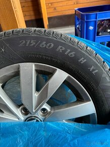 Alu disky plus nové Pneu 215/60 r16 zimné - 3