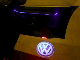 Logo LED projektory do dveri - hologramy SKODA VW AUDI - 3