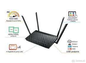 Predám ASUS DSL-AC52U - 3