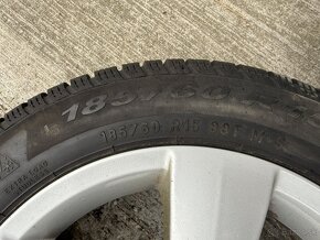 15" Elektrony SKODA 5x100 so zimnymi pneu 185/60 R15 - 3