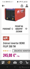 Zvárací invertor BENO FILIP 200 TW JE TO NOVÉ NEPOUŽITE - 3