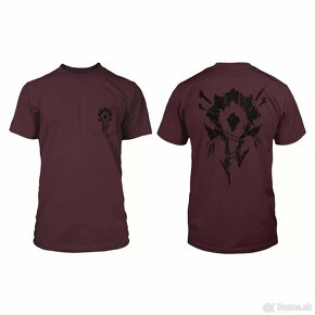 Tričko World of Warcraft Horde Bones Crest  Maroon  (veľ. M) - 3