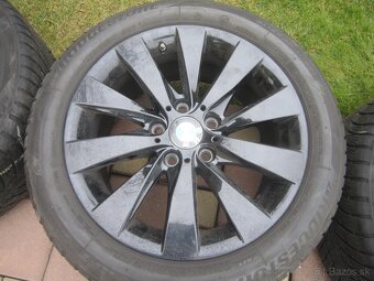 17" AL disky org. BMW4 so zim. pneu 225/50R17 94H RFT Bridg - 3