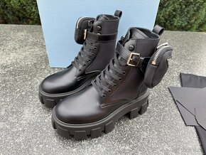 PRADA Monolith leather and Re-Nylon boots - 3