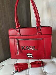 Karl Lagerfeld kabelka cervena - 3