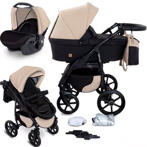 Boston GaGaDumi Travel System 3v1 Baby Kočík Autosedačka Koč - 3