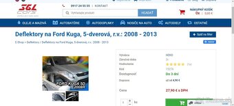 Deflektory na FORD KUGA 2008-2013 - 3