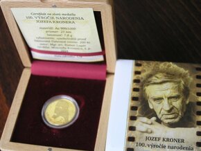 ZLATÁ MEDAILA : JOZEF KRONER 100.výročie narodenia. - 3