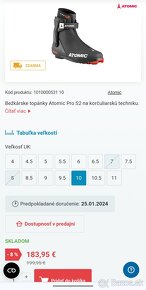 nove topanky na bezky ATOMIC prolink velkost 46 - 3