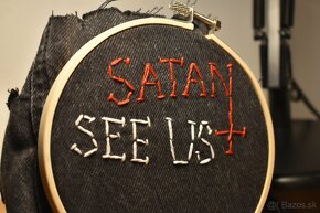 Nášivka Satan see us - 3