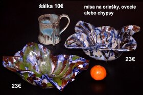 ORIGINÁLNY DARČEK handmade keramická misa, tanier, šálka - 3