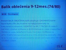 Balík oblečenia 9-12mes.(74/80) - 3