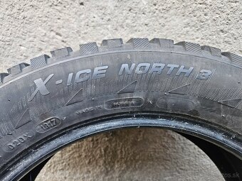 Predám 4x zimné pneumatiky Michelin x-ice north 3 225/55 r17 - 3