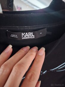 Karl Lagerfeld crop tricko - 3