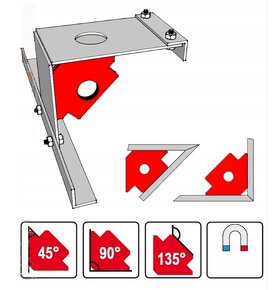 Sada zváračských magnetických uholníkov 3ks sada - 3