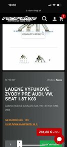 Ladené nerezové zvody 1.8t k04 165kw Apx BAM - 3