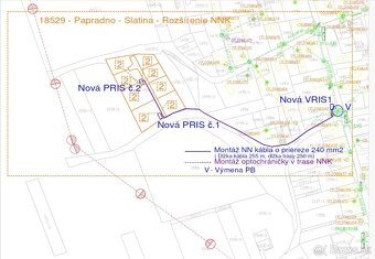 Stavebný Pozemok 3729m2 Papradno na výstavbu 8xRD - 3