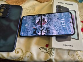 Samsung galaxy A55 5g 8/128gb čierny v top stave po bokoch s - 3