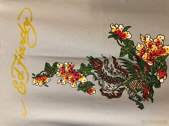 ED HARDY originál belasé damske tricko S/M - 3