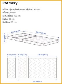 Matrac Vimsig Ikea do rozkladacej postele - 3