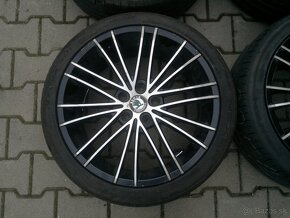 Elektrony Skoda Chrom 5x112 r18, letne pneu. 225/40 r18 - 3