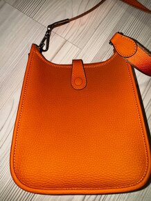 Hermes mini Evelyne v ikonickej oranžovej plus konik - 3