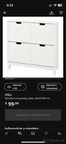 Ikea Ställ skrinka na topanky - 3