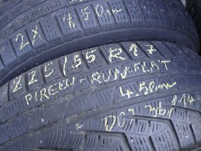 225/55R17 Runflat-Pirelli M+S  2kusy,zimné - 3