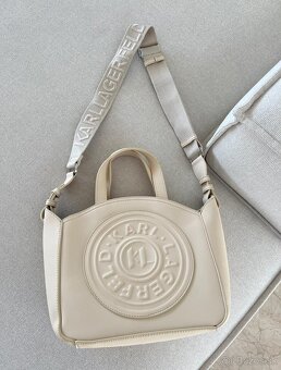 Karl Lagerfeld béžová velká kabelka / crossbody - 3