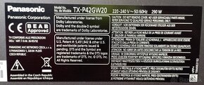 Panasonic Viera plazma TX-P42GW20 - 3