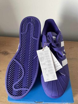 Originál kožené botasky Adidas superstar 42 2/3 - 3