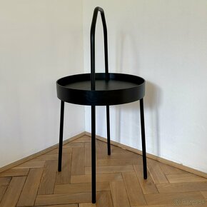 Príručný stolík BURVIK čierny (IKEA) - 3