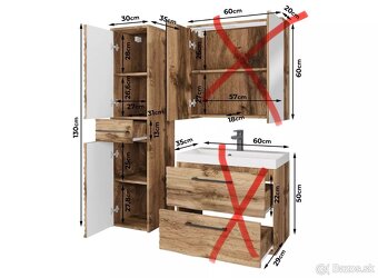 Kupelnova skrinka zvisla vysoka- nova nerozbalena - 3