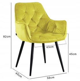 Elegantná stolička do jedálne, kancelárie - 3
