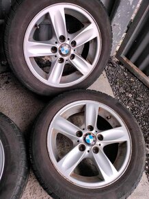 Zimné 4ks alu disky orig. BMW 5x120 R16 pneu 205/55 r16 6mm - 3